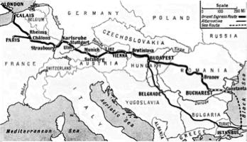 Orient Express Map